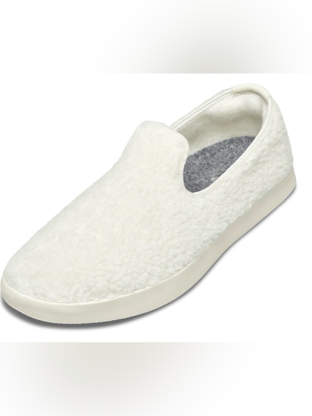 NEW ALLBIRDS SUPER SOFT ZQ MERINO WOOL LOUNGER FLUFFS SLIP-ON SIZE 8 WHITE - Picture 5 of 17